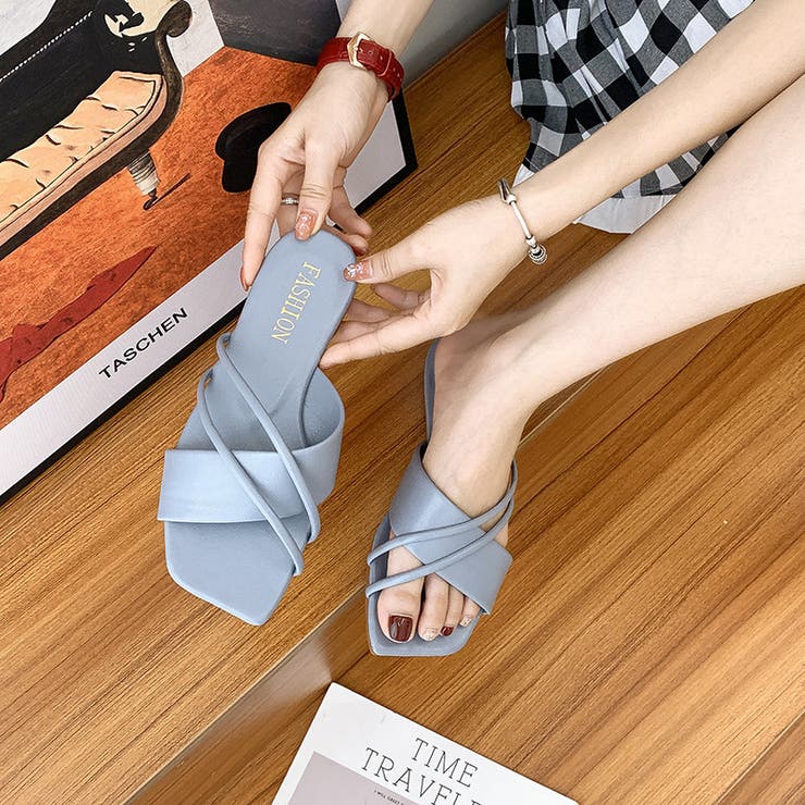 サンダル フラット オープントゥ | PlusNao | 詳細画像14 