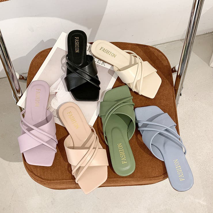 サンダル フラット オープントゥ | PlusNao | 詳細画像9 