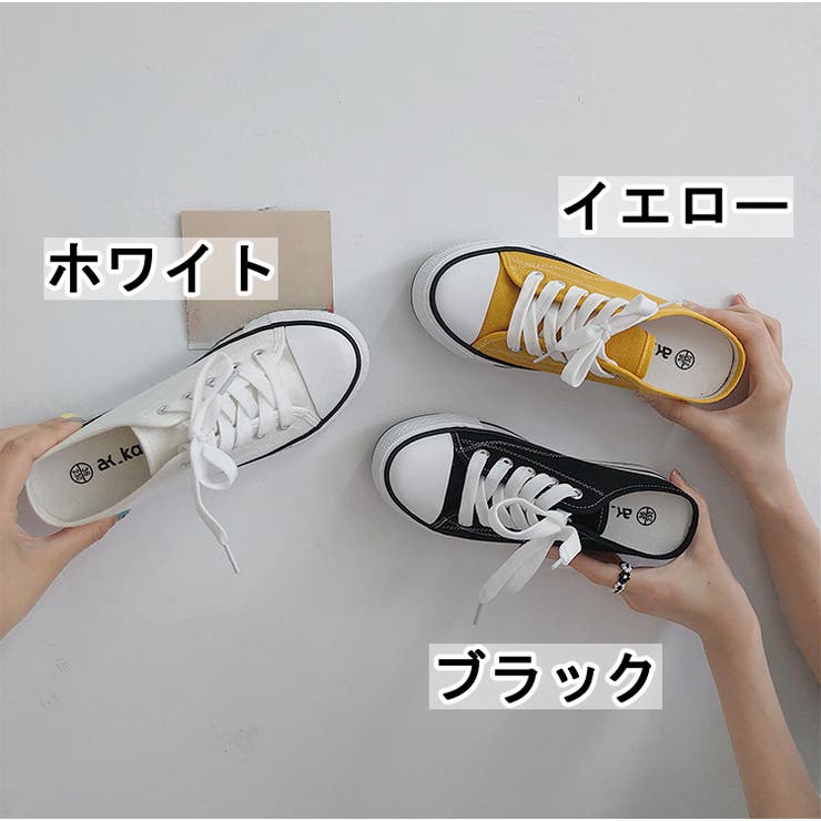 スニーカー ミュールスニーカー レディース[品番：FQ000165764