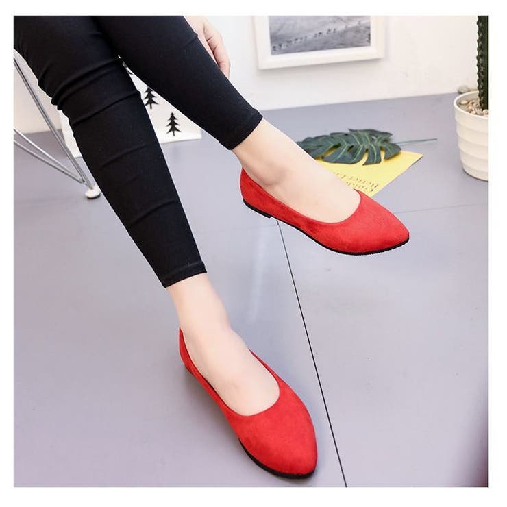 パンプス ポインテッドトゥ ぺたんこ | PlusNao | 詳細画像3 