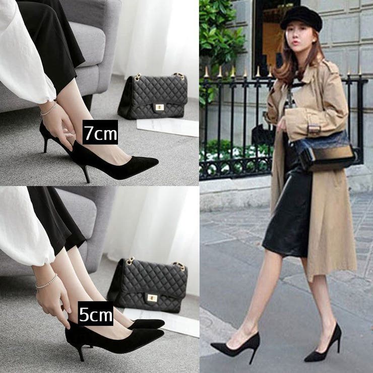 パンプス ポインテッドトゥ ミドル | PlusNao | 詳細画像6 