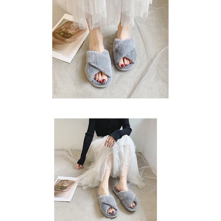 前あきスリッパ スリッパ ルームシューズ | PlusNao | 詳細画像6 