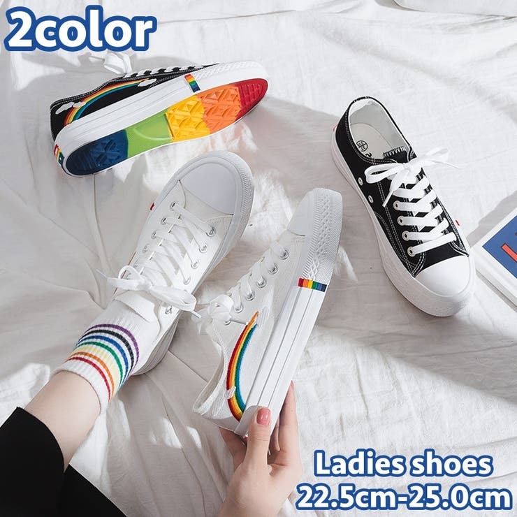 スニーカー キャンバスシューズ レディース | PlusNao | 詳細画像1 