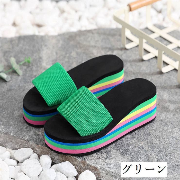 厚底サンダル フラットソール レディース | PlusNao | 詳細画像18 