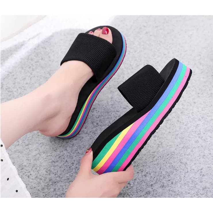 厚底サンダル フラットソール レディース | PlusNao | 詳細画像5 