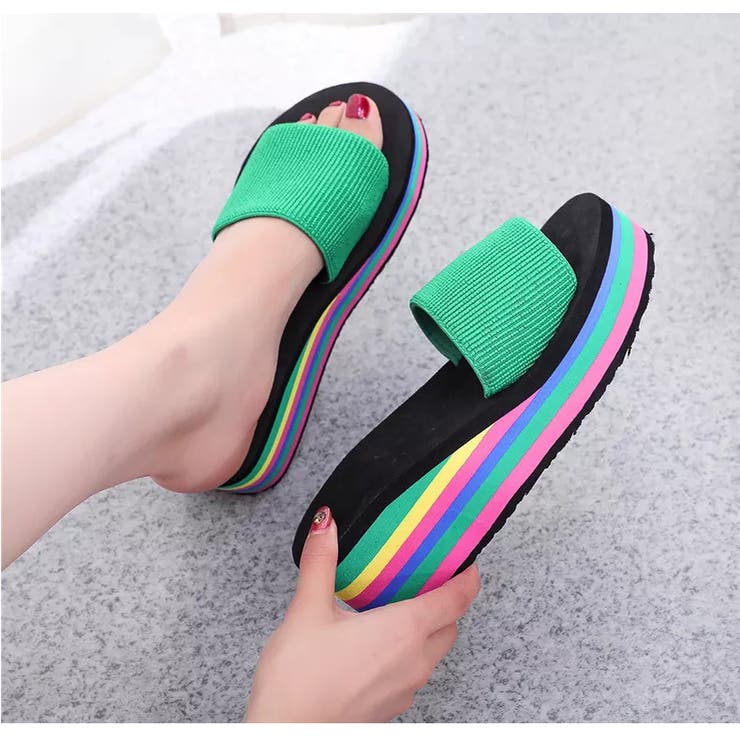 厚底サンダル フラットソール レディース | PlusNao | 詳細画像7 