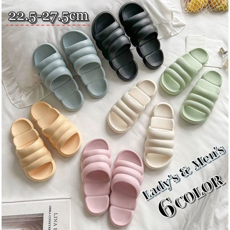 シャワーサンダル ラバースリッパ ビーチサンダル | PlusNao | 詳細画像1 