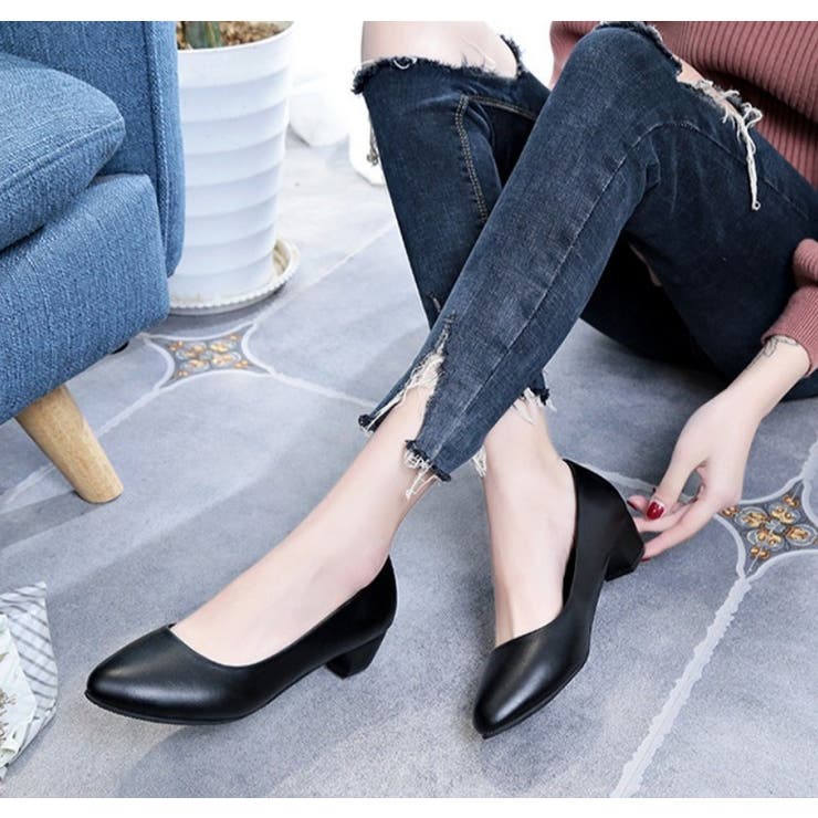 パンプス ミドルヒール ローヒール | PlusNao | 詳細画像14 