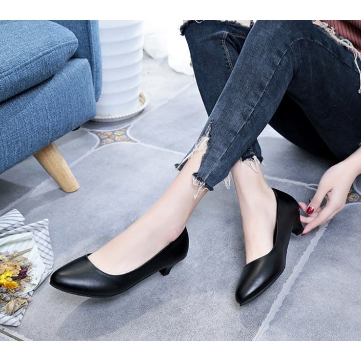 パンプス ミドルヒール ローヒール | PlusNao | 詳細画像5 