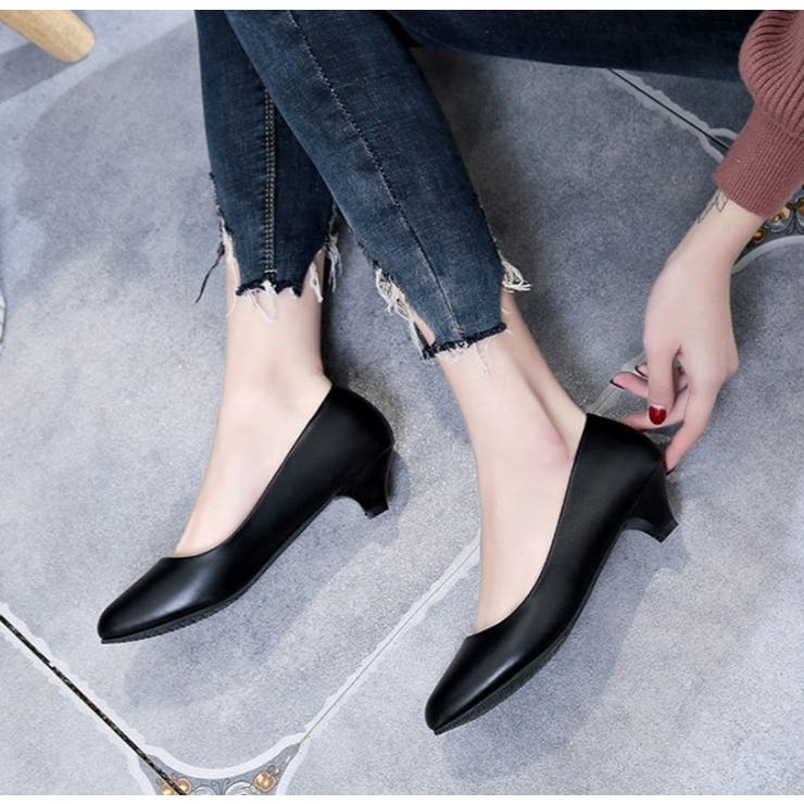 パンプス ミドルヒール ローヒール | PlusNao | 詳細画像7 