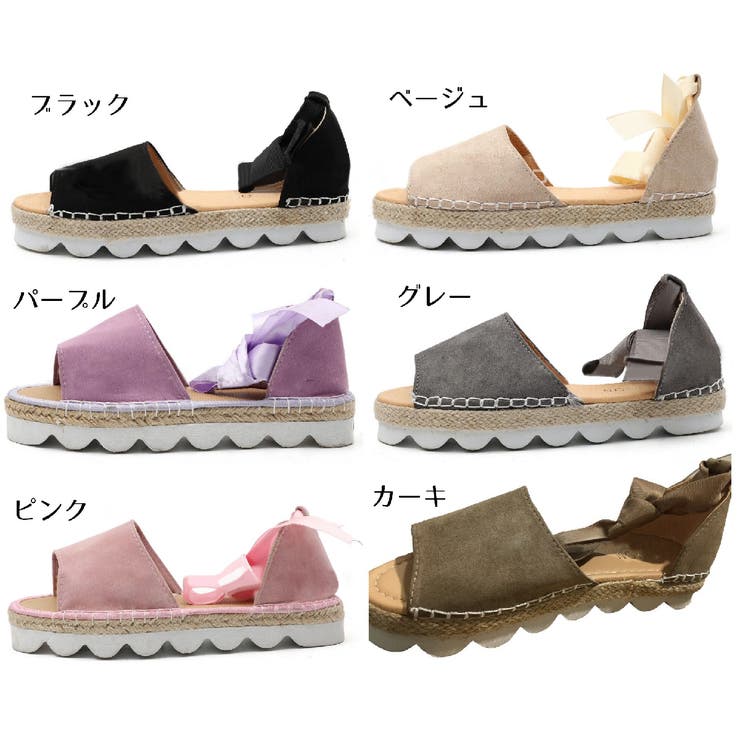 サンダル レースアップ フラット | PlusNao | 詳細画像9 