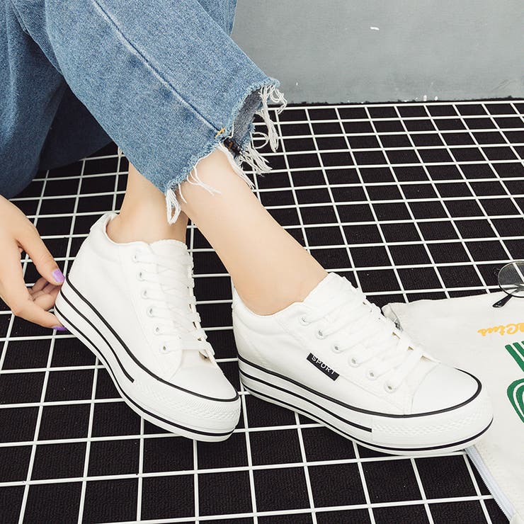 厚底スニーカー ハイソールス ローカット | PlusNao | 詳細画像3 