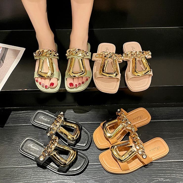 サンダル フラット オープントゥ | PlusNao | 詳細画像3 