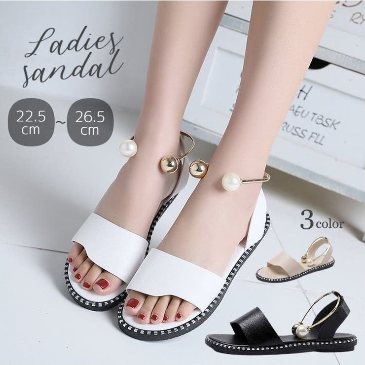 サンダル フラット ぺたんこ | PlusNao | 詳細画像1 