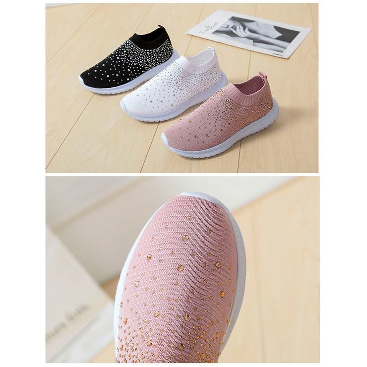 スリッポン スニーカー ヒール高3cm | PlusNao | 詳細画像14 