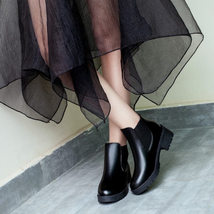 ショートブーツ サイドゴア レディース | PlusNao | 詳細画像2