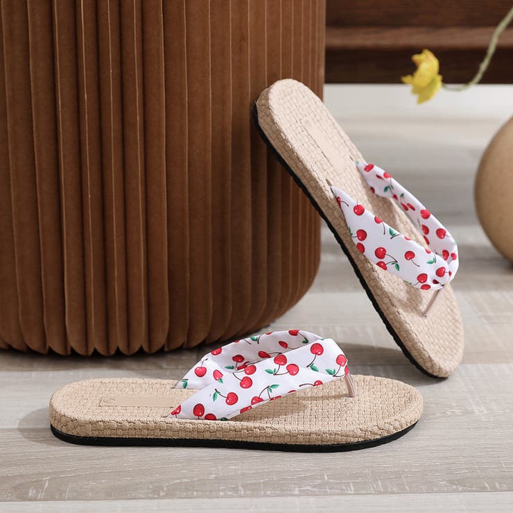 トングサンダル フラットサンダル ジュート風サンダル | PlusNao | 詳細画像14 