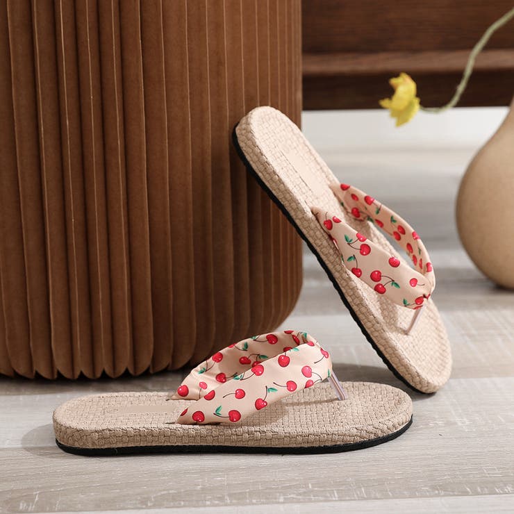 トングサンダル フラットサンダル ジュート風サンダル | PlusNao | 詳細画像17 