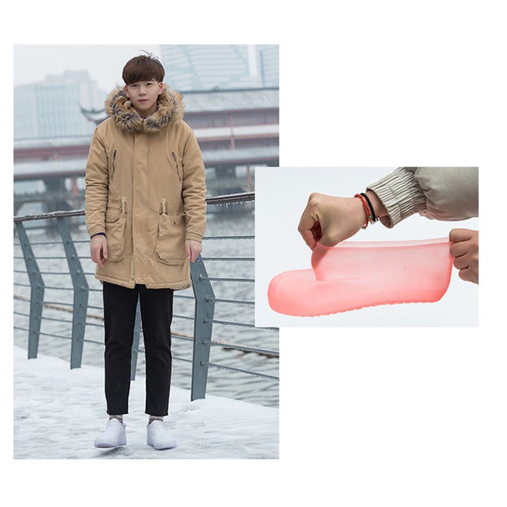 レインシューズカバー 靴用防水カバー レディース | PlusNao | 詳細画像9 