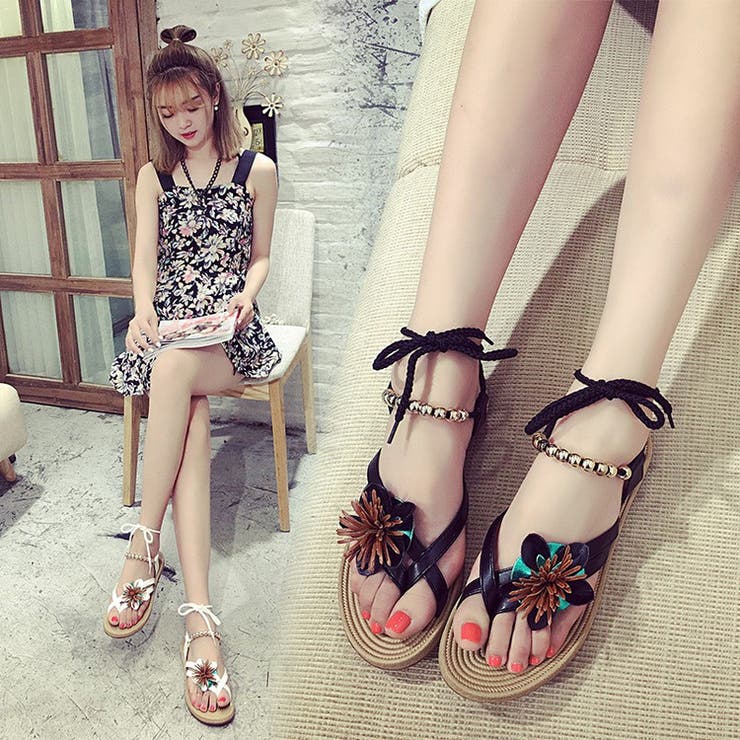 ストラップサンダル レディース ローヒール | PlusNao | 詳細画像2 