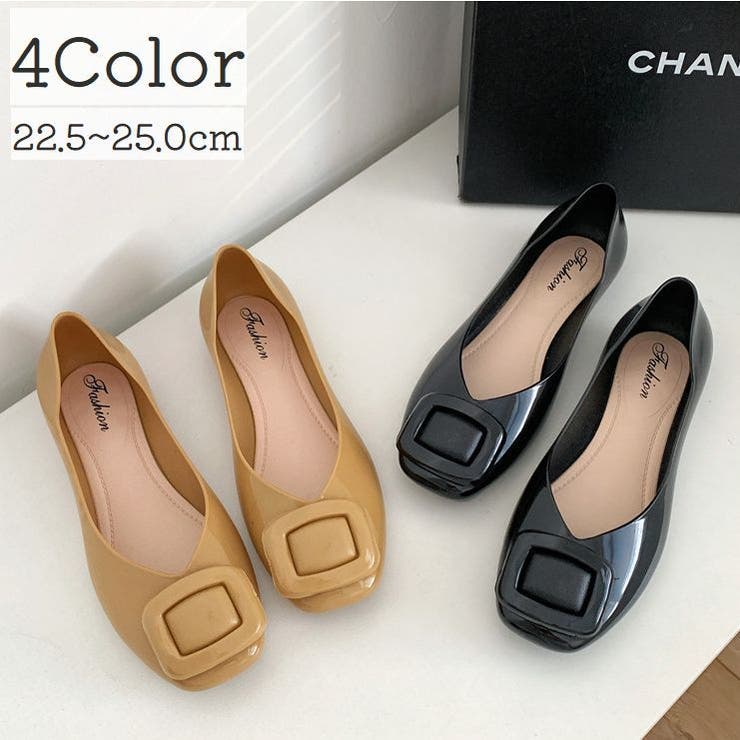 パンプス スクエアトゥ ぺたんこ | PlusNao | 詳細画像1 