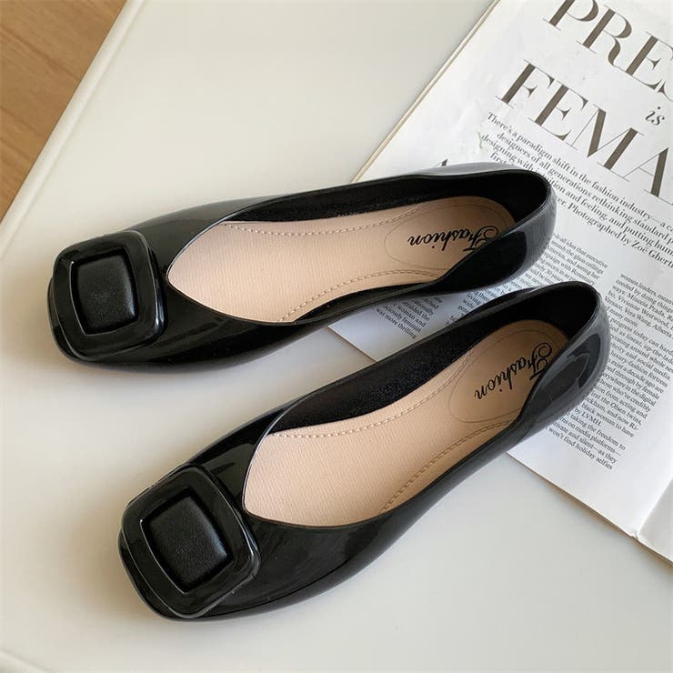 パンプス スクエアトゥ ぺたんこ | PlusNao | 詳細画像11 