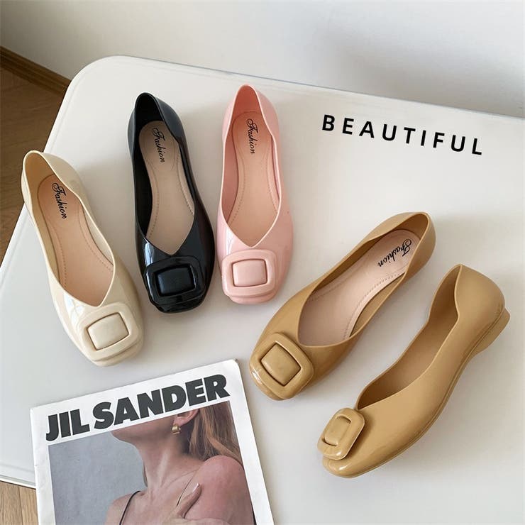 パンプス スクエアトゥ ぺたんこ | PlusNao | 詳細画像12 