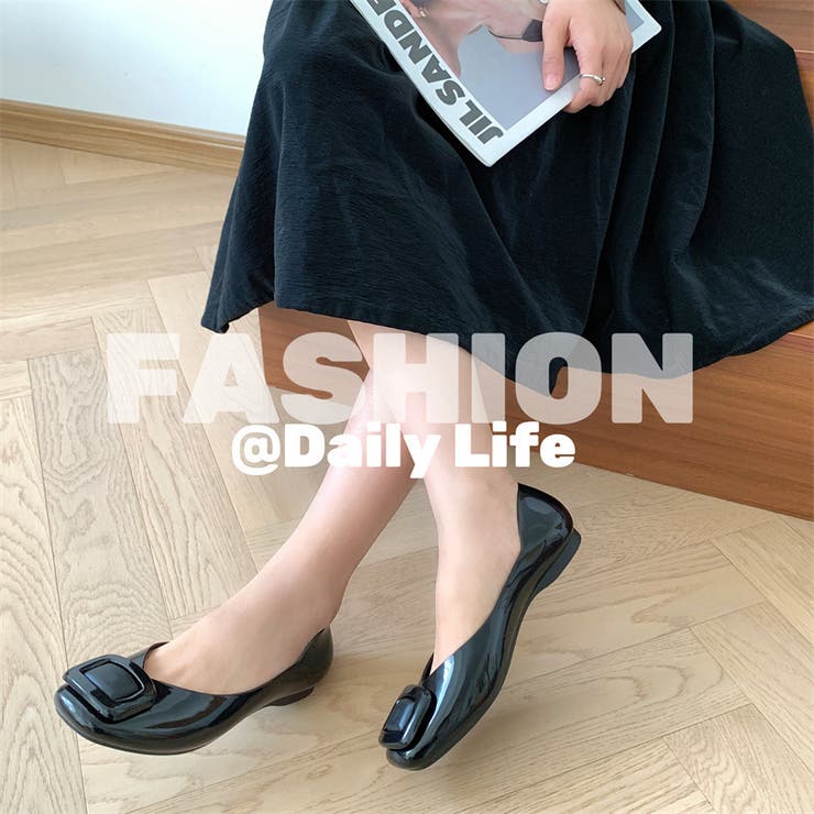 パンプス スクエアトゥ ぺたんこ | PlusNao | 詳細画像2 