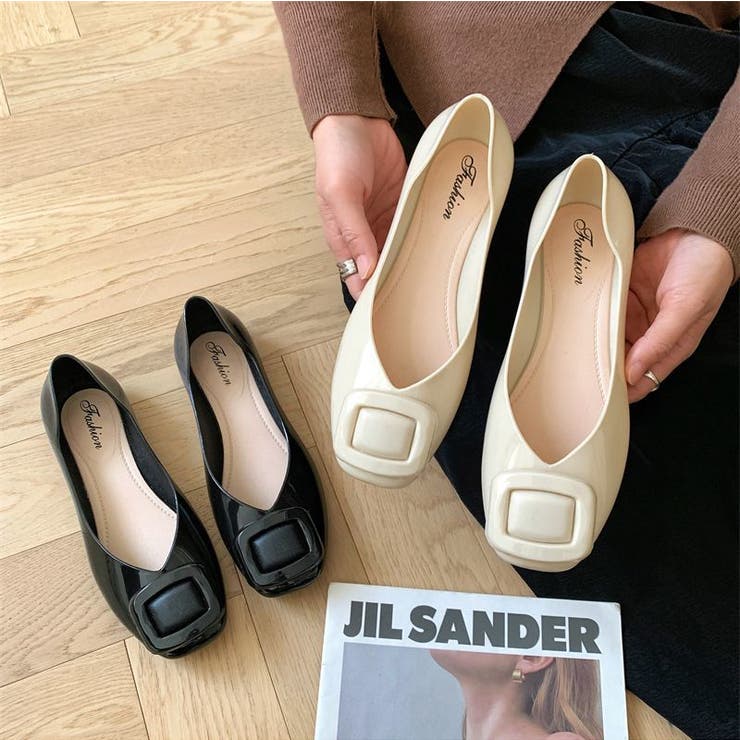 パンプス スクエアトゥ ぺたんこ | PlusNao | 詳細画像7 