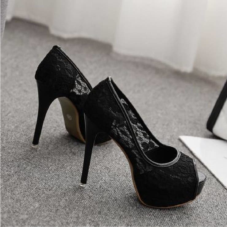 パンプス オープントゥ ピンヒール | PlusNao | 詳細画像8 