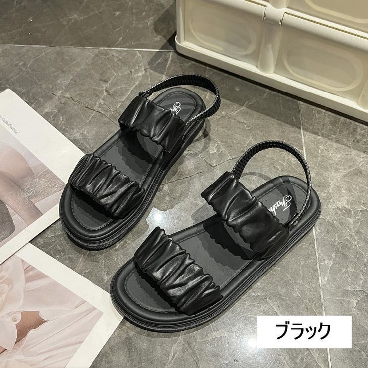 ストラップサンダル スリッパ ぺたんこ | PlusNao | 詳細画像18 