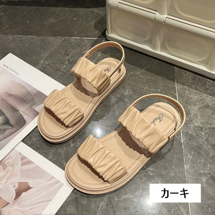 ストラップサンダル スリッパ ぺたんこ | PlusNao | 詳細画像20 