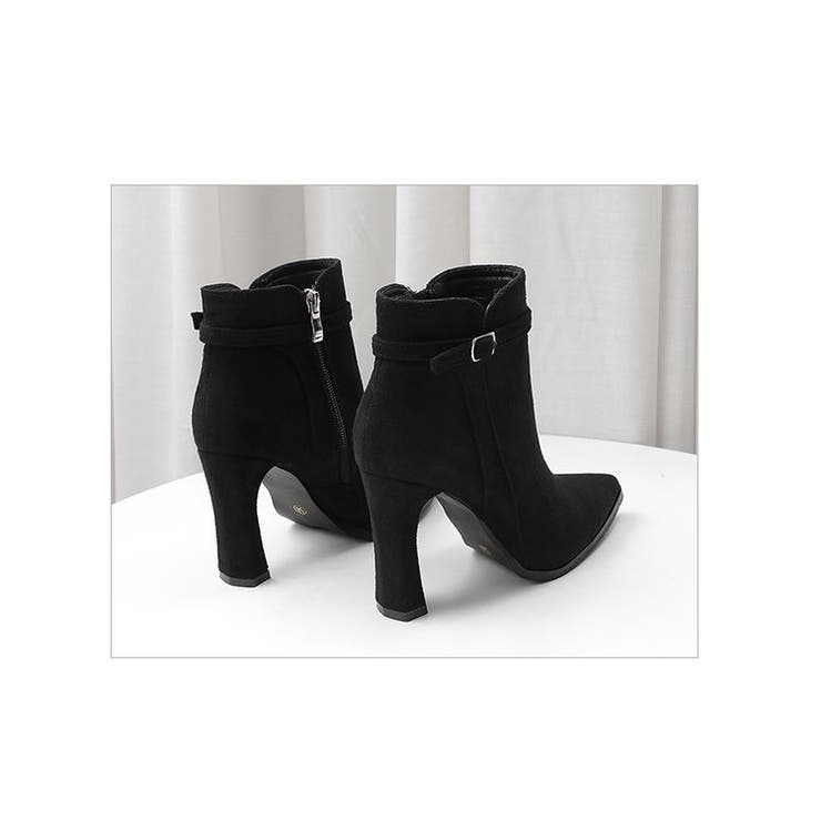 ショートブーツ ポインテッドトゥ ベルト | PlusNao | 詳細画像7 