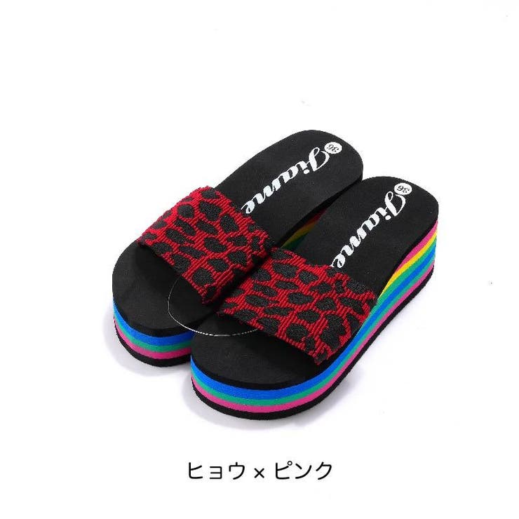 厚底ビーチサンダル 太ベルト フラットソール | PlusNao | 詳細画像8 