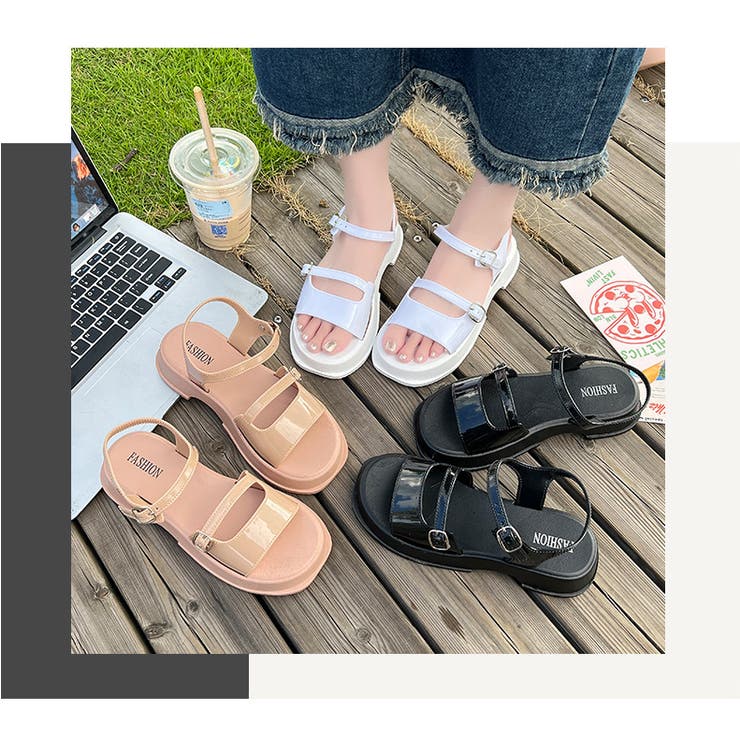 サンダル ストラップサンダル スリッパ | PlusNao | 詳細画像3 