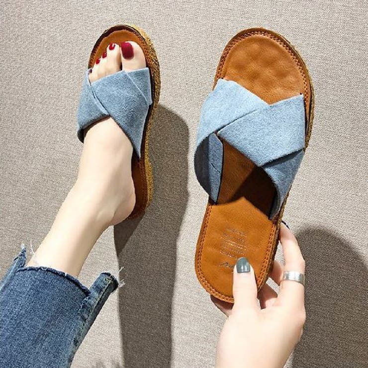 フラットサンダル ビーチサンダル スリッパ | PlusNao | 詳細画像5 