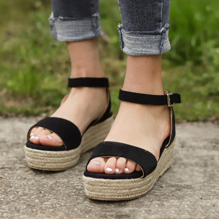 厚底サンダル アンクルストラップ ウェッジソール | PlusNao | 詳細画像10 