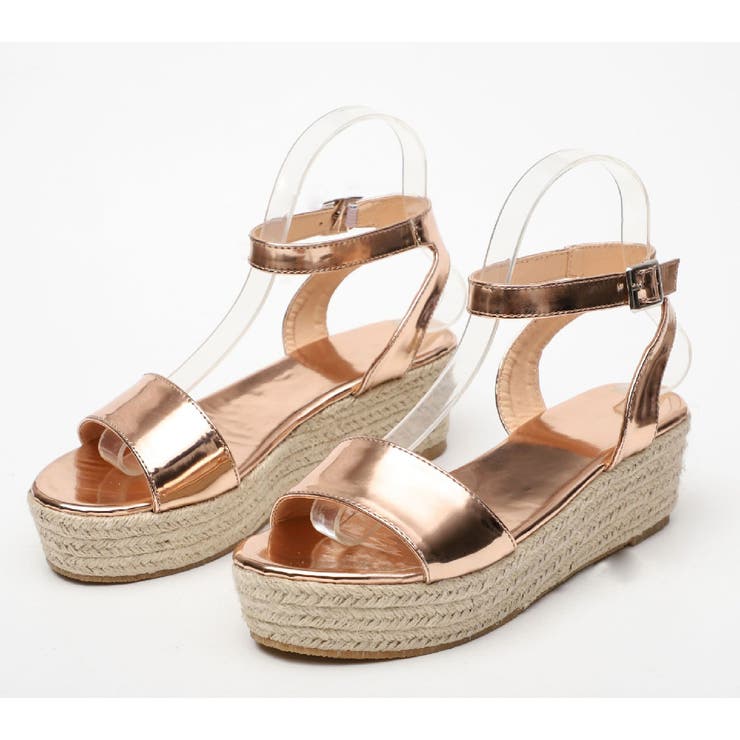 厚底サンダル アンクルストラップ ウェッジソール | PlusNao | 詳細画像18 