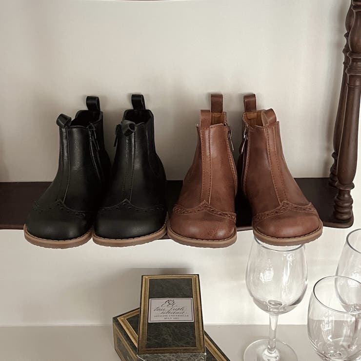 リアルレザーミディアムブーツ 本革 キッズブーツ | PlusNao | 詳細画像2 