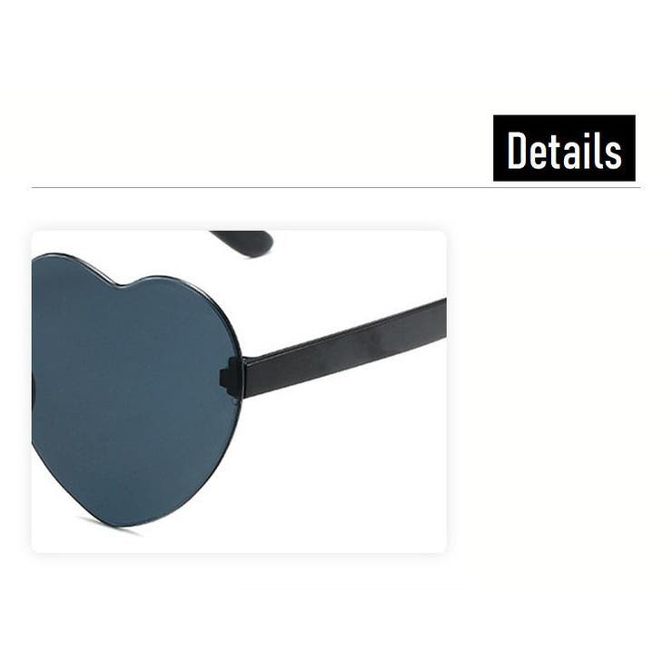 サングラス ハート型 カラーレンズ | PlusNao | 詳細画像15 