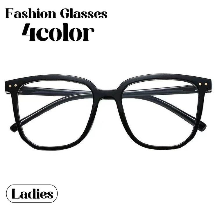 伊達メガネ ファッションメガネ メガネ | PlusNao | 詳細画像1 