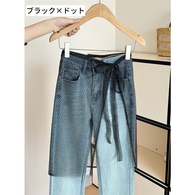 ラップスカート シアーレース 巻きスカート | PlusNao | 詳細画像7 