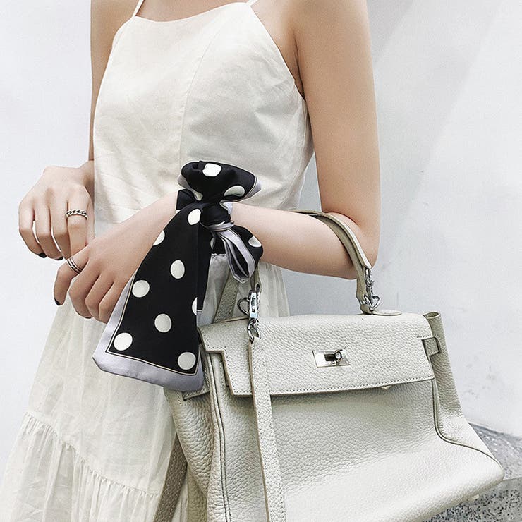 リボンスカーフ レディース 水玉柄 | PlusNao | 詳細画像4 