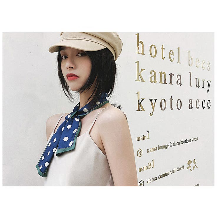 リボンスカーフ レディース 水玉柄 | PlusNao | 詳細画像7 