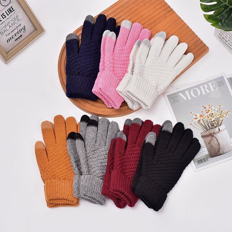 ニット手袋 グローブ レディース | PlusNao | 詳細画像4 