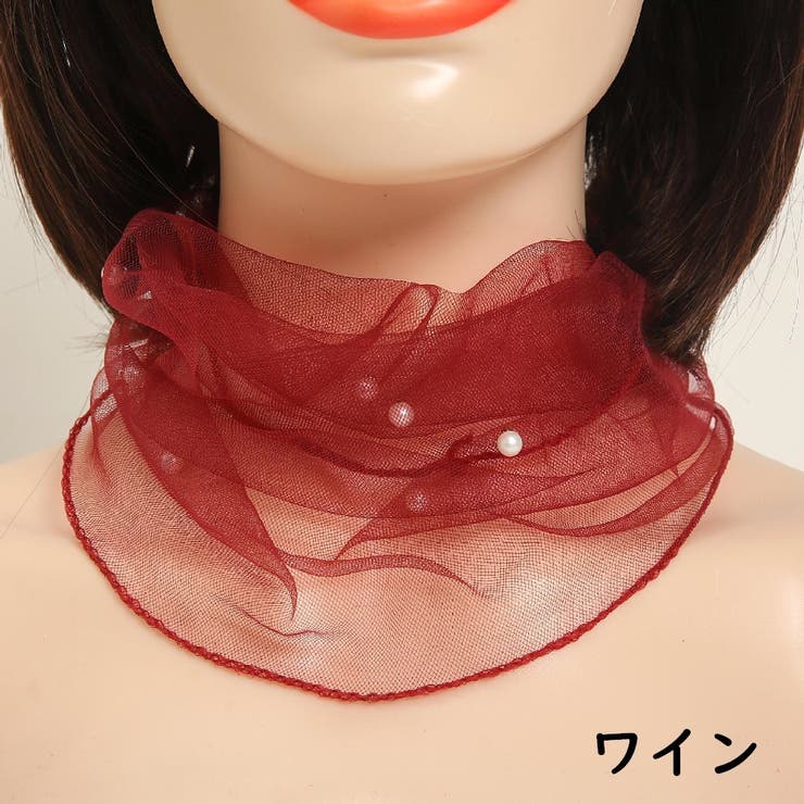 スカーフ レース ネックカバー | PlusNao | 詳細画像7 