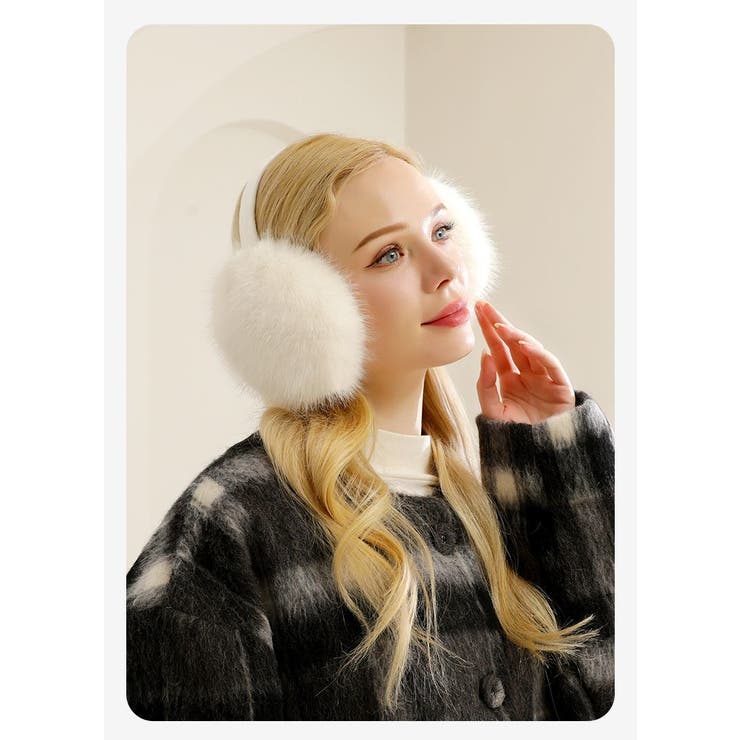 イヤーマフ 耳当て フェイクファー | PlusNao | 詳細画像4 