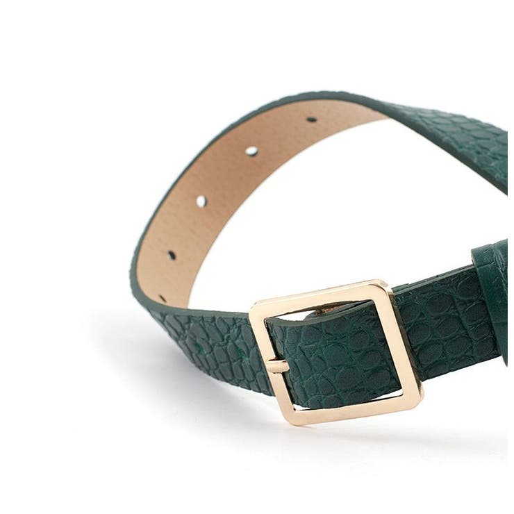 ベルト レディース クロコ型押しPUレザー | PlusNao | 詳細画像11 
