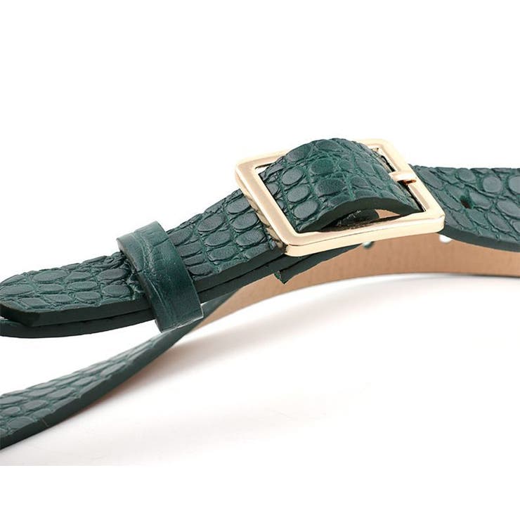 ベルト レディース クロコ型押しPUレザー | PlusNao | 詳細画像12 