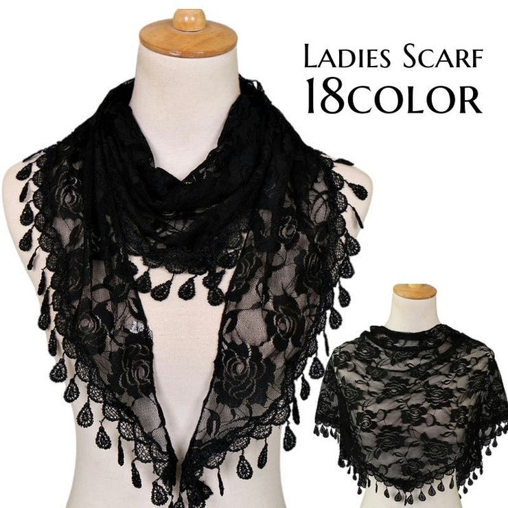 スカーフ 総レース ショール | PlusNao | 詳細画像1 